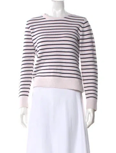Pre-owned Apc Striped Crew Neck Sweater In Neutral