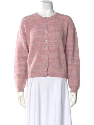 Pre-owned Apc Striped Crew Neck Sweater In Pink