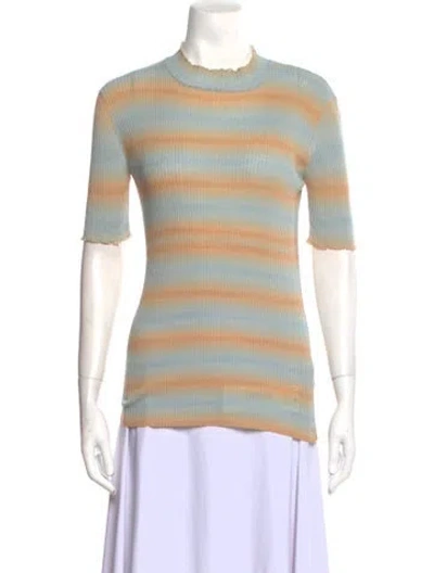 Pre-owned Apc Striped Crew Neck Sweater W/ Tags In Blue