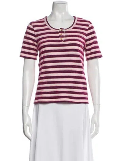 Pre-owned Apc Striped Crew Neck T-shirt