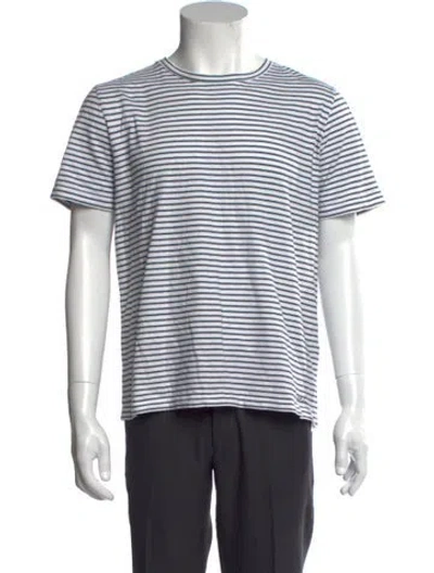Pre-owned Apc Striped Crew Neck T-shirt In Black