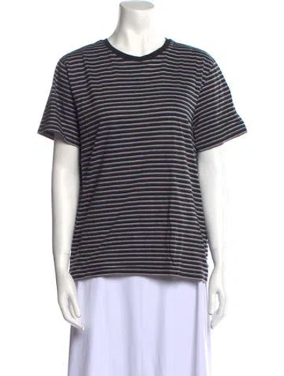 Pre-owned Apc Striped Crew Neck T-shirt In Multi