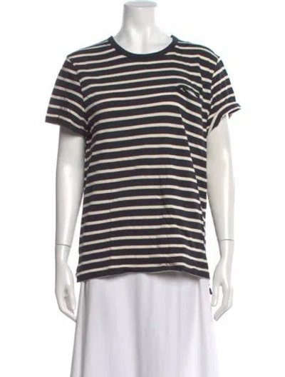Pre-owned Apc Striped Crew Neck T-shirt In Multi
