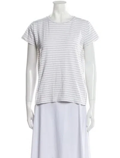 Pre-owned Apc Striped Crew Neck T-shirt In White