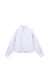 A.p.c. 스트라이프 크롭 셔츠 In Blue