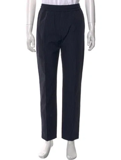 Pre-owned A.p.c. Striped Dress Pants W/ Tags In Blue