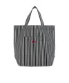 Apc A.p.c. Men Printed Denim Thais Shopping Bag In Black