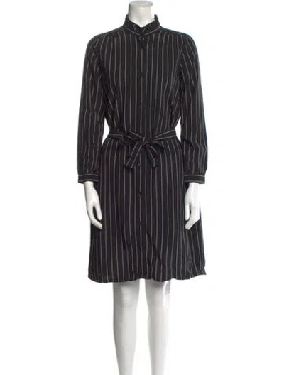 Pre-owned Apc Striped Knee-length Dress In Black