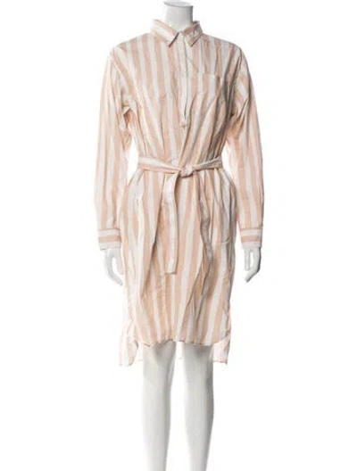 Pre-owned A.p.c. Striped Knee-length Dress In Multi
