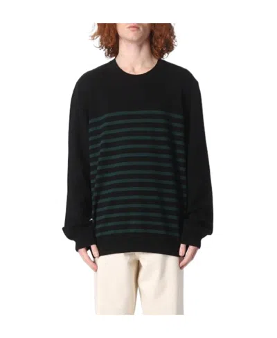 Apc Striped Knitted Jumper In Black
