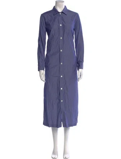 Pre-owned Apc Striped Long Dress In Blue