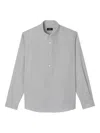 Apc Striped Long-sleeve Shirt In Gray