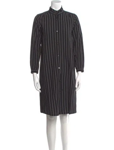 Pre-owned Apc Striped Mini Dress In Gray