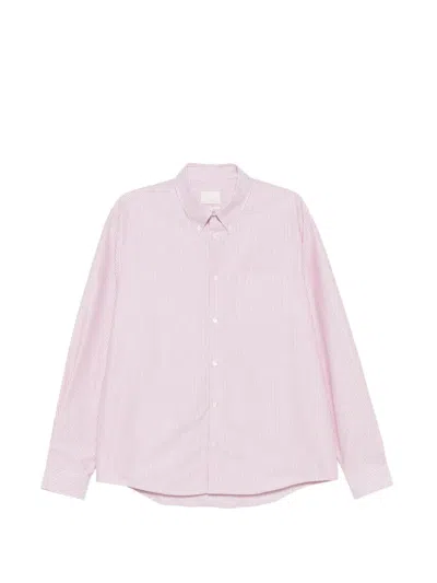 A.p.c. Striped Pocket Shirt In Pink