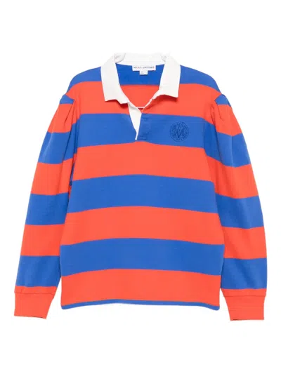 Apc Striped Polo-neck Sweater In Multi
