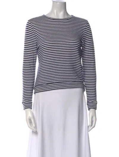 Pre-owned Apc Striped Scoop Neck Sweater In Blue