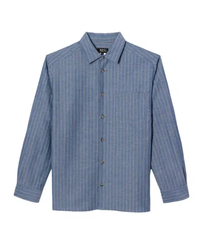 Apc Striped Shirt In Gray