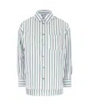 Apc Striped Pattern Shirt Chest Pocket In White