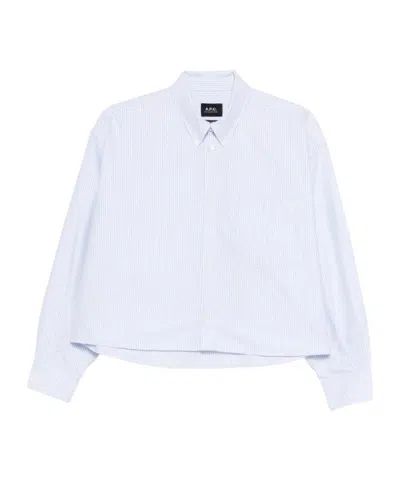 Apc A.p.c. Striped Shirt In White