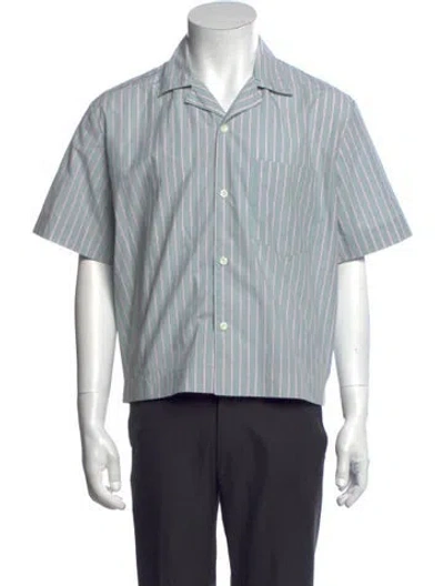 Pre-owned A.p.c. Striped Short Sleeve Shirt In Multicolor