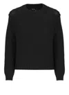Apc A.p.c. Crewneck Knitted Jumper In Black