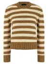Apc Striped Sweater Sweaters And Cardigans Brown In Brown