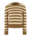 Apc Striped Sweater Sweaters And Cardigans Brown In Multi