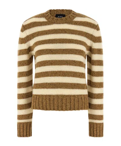 APC A.P.C. STRIPED KNITTED JUMPER