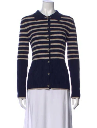 Pre-owned A.p.c. Striped Sweater W/ Tags In Blue