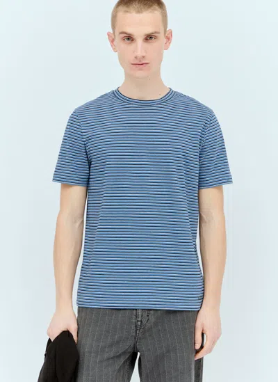 Apc Striped T-shirt In Blue