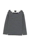 A.p.c. Striped T-shirt In Multi