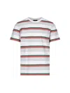 Apc Striped Cotton Jersey Crew-neck T-shirt In Multi