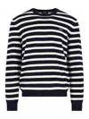Apc Striped Virgin Wool Sweater In Multi