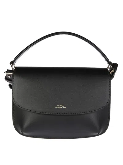 Apc Structured Mini Shoulder Bag With Adjustable Strap In Black