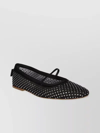 APC STUDDED MESH FLAT SOLE BALLERINA