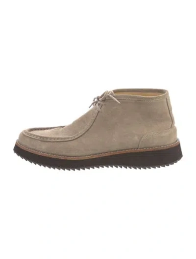 Pre-owned A.p.c. Suede Boots In Neutrals
