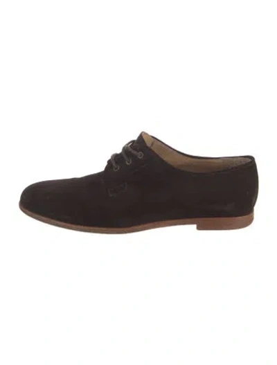Pre-owned A.p.c. Suede Derby Shoes In Brown