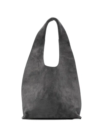 A.p.c. Suede Shoulder Bag In Black