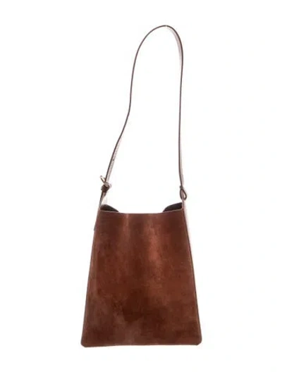 Pre-owned A.p.c. Suede Shoulder Bag In Brown