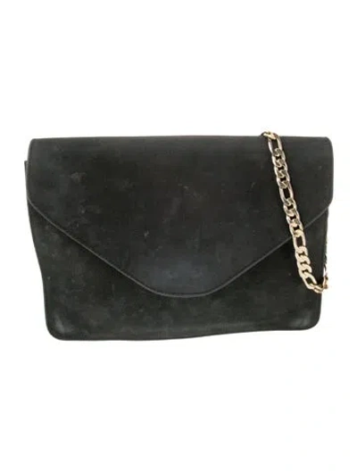 Pre-owned Apc Suede Shoulder Bag In Green