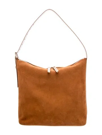 Pre-owned A.p.c. Suede Shoulder Bag In Orange