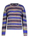 Apc Mohair And Boxy Sweater In Multicolor