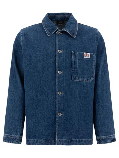 Apc A.p.c. Surchemise Ralph In Blue