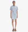 Apc Blue Suzanne Denim Minidress In Iav - Pale Blue