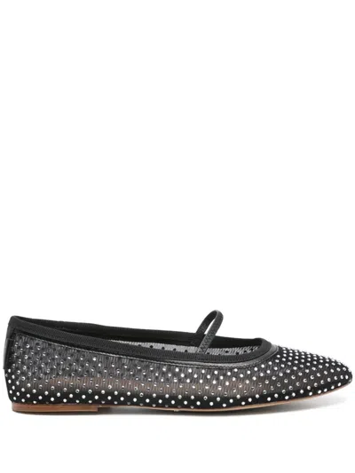 Apc A.p.c. Swan Embellished Ballerinas In Black