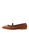Apc Swan Ballet Flats In Eah - Whiskey
