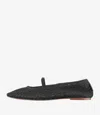 Apc Embroidered Ballerina Shoes In Black