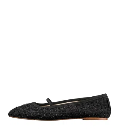 A.p.c. Swan Ballet Flats In Lzz - Black