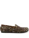 Apc Swan Loafers In Brown