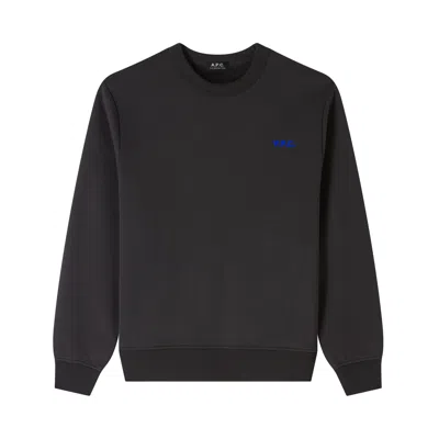 Apc Sweat Boxy Petit Vpc In Black/blue